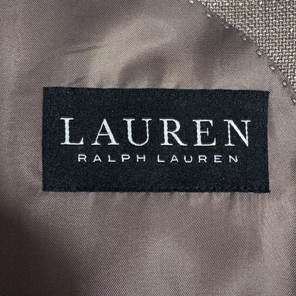 RALPH LAUREN Mens Blazer Sport Coat Two Button Suit Jacket Brown/Tan 43R